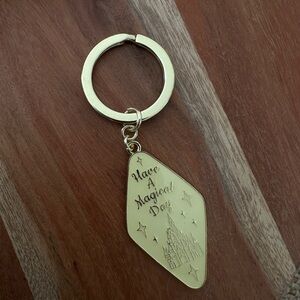 Disney Yellow and Gold Keychain - Have a Magical Day